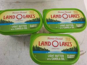 lot 228 image: 3 Frozen 24 oz Tubs Land O Lakes Li...
