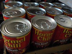 lot 235 image: 12 Pack Hormel Chili with Beans...