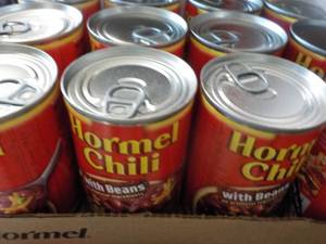 lot 237 image: 12 Pack Hormel Chili with Beans...