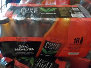 lot 239 image: 18 Pack Pure Leaf Real Raspberry Br...