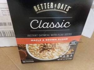 lot 257 image: 6 boxes 10 Pouches Each Better Oats...