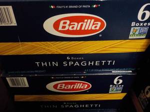 lot 279 image: 2 Boxes 6 Ct each Barilla Thin Spag...