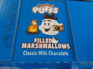 lot 292 image: 6 Bags Stuffed Puffs Marshmallows w...