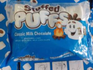 lot 295 image: 6 Bags Stuffed Puffs Marshmallows w...