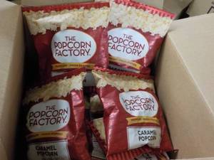 lot 296 image: Case of The Popcorn Factory 2 oz Ba...