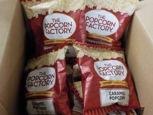 lot 299 image: Case of The Popcorn Factory 2 oz Ba...