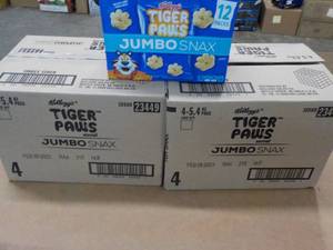 lot 324 image: 2 - 4 ct each Tiger Paws Jumbo Snax...