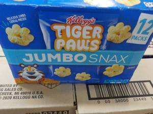 lot 326 image: 2 - 4 ct each Tiger Paws Jumbo Snax...