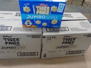 lot 328 image: 2 - 4 ct each Tiger Paws Jumbo Snax...