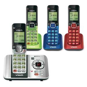 lot 28 image: 4 Handset Answering System with Caller IDCall Waiting