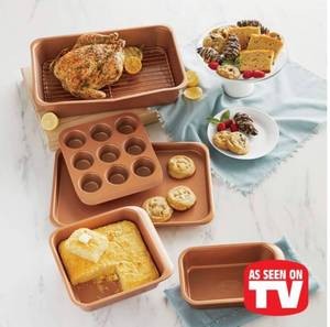 lot 115 image: Gotham Steel Stackmaster 6-Piece Bakeware Set