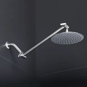 lot 128 image: AFA Stainless, Solid Stainless 8 Rain Shower Head With 15.5 Extension Arm