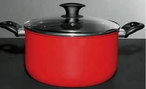 lot 100 image: Red Pasta Pot
