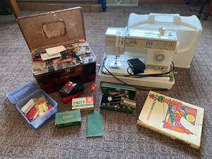 Singer Sewing Machine, Button Holer, Singer Attachments & More