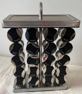 Metal Spice Rack with 20 Spices