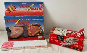 ThawMatic Tray, French Fry and Corn Cutters