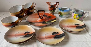Vintage East Asian Style Dish Set
