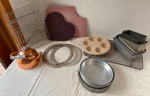 Assorted Baking Materials, Copper Kettle