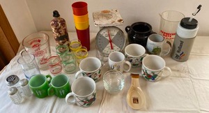 Vintage Scale, Vegetable Mug Set, Glasses and More