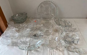 Lot of Cut Crystal and Glass