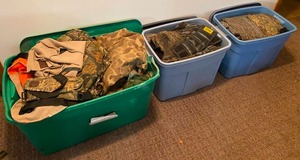 Lot 1 of Hunting Materials Jackets, Pants, Hats & More