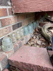 Lot of 20 Vintage Railroad Insulators