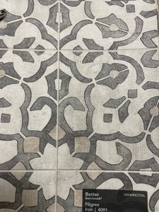 39 SF of Mannington Benchmark Sheet Vinyl  Filigree Iron     6 x 6 6