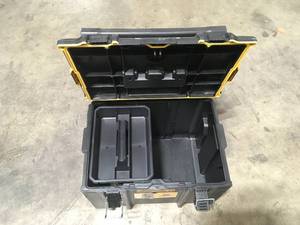 lot 8 image: DEWALT  TOUGHSYSTEM 2.0 24 in. Mobile Tool Box   Customer Returns See Pictures