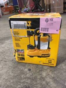 lot 40 image: DEWALT 13 hp. Stainless SteelCast Iron Submersible Sump Pump Customer Returns See Pictures