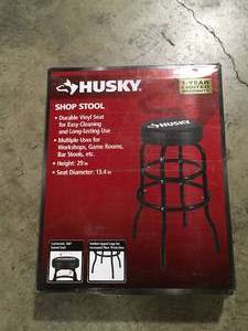 lot 42 image: Husky 29 in. Shop Stool  Customer Returns See Pictures