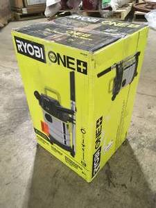 lot 43 image: RYOBI ONE 18V Cordless 4.75 Gallon WetDry Vacuum (Tool Only) Customer Returns See Pictures