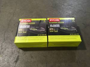 lot 52 image: 2 Lots RYOBI 12 in. 2,300 PSI Electric Pressure Washers Surface Cleaner Customer Returns See Pictures