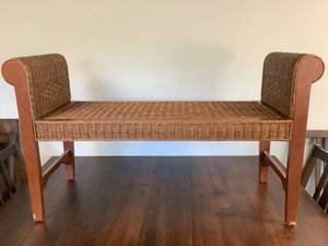 Wicker Bench
