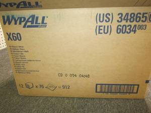 case of x60 wypalls 12 x 76 912...