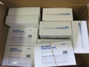 9 boxes of card terminal cleaners ...