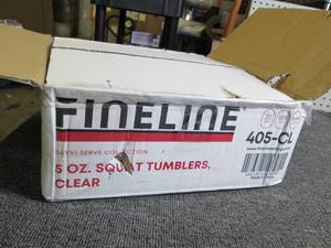 case of fineline 5 oz square tumble...