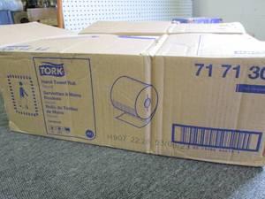 case of tork hand roll towels  6 ro...