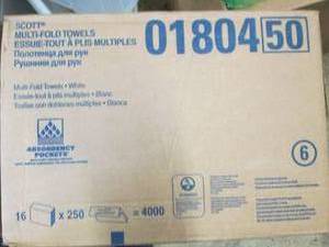 case of scott multi fold towels 16x...