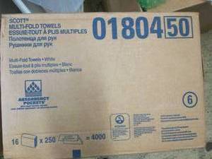 case of scott multi fold towels 16x...