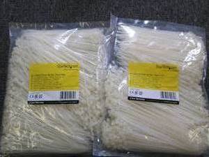 2 bags of 1000 6 inch plastic zip t...