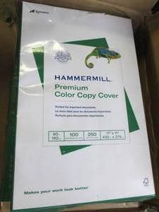 2 reams of hammermill 60# cover col...
