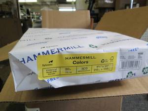 6 reams of hammermill colors 8.5x14...