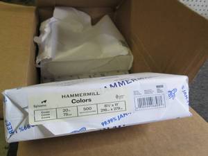 4 reams of hammermill color 8.5x11 ...