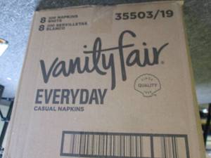 case of vanity fair napkins 8 packa...