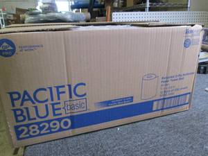case of pacific blue recycled paper...