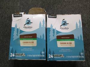 2 packages of 24 caribou coffee med...