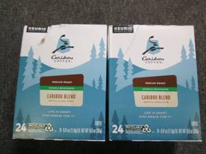2 packages of 24 caribou coffee med...