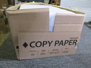 8 reams of copy paper 8.5 x 11 ...