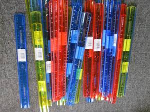 lot of plastic rulers 36...