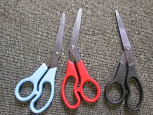 3 scissors ...